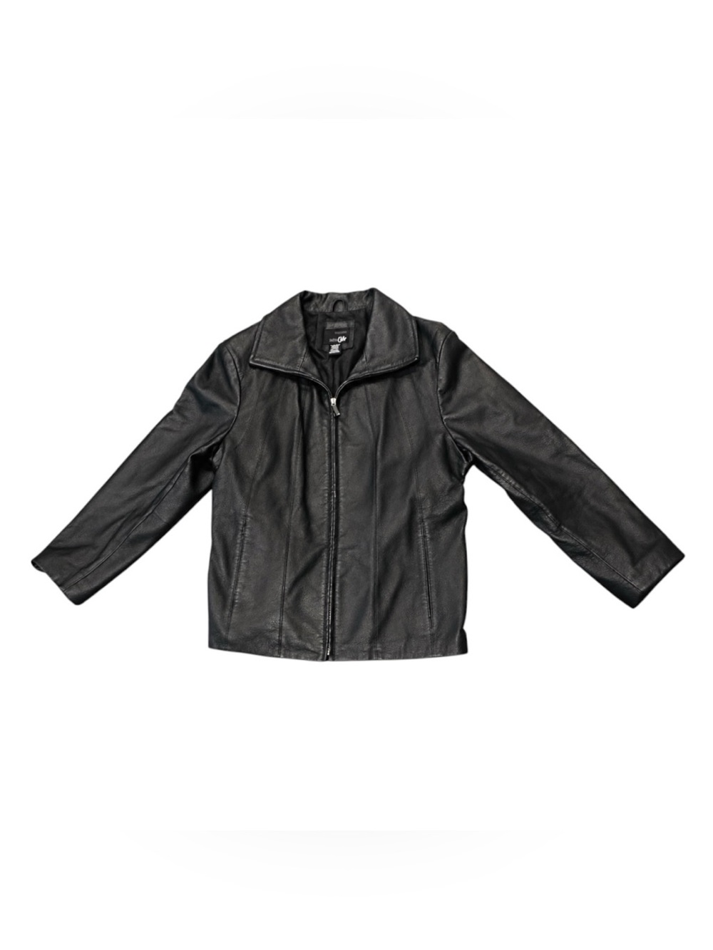 East 5th Black Genuine Leather Zip Jacket Size XL